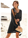 Split Sleeve Black Dress 16/18