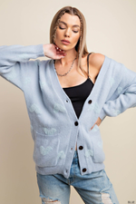 Blue Heart Cardigan