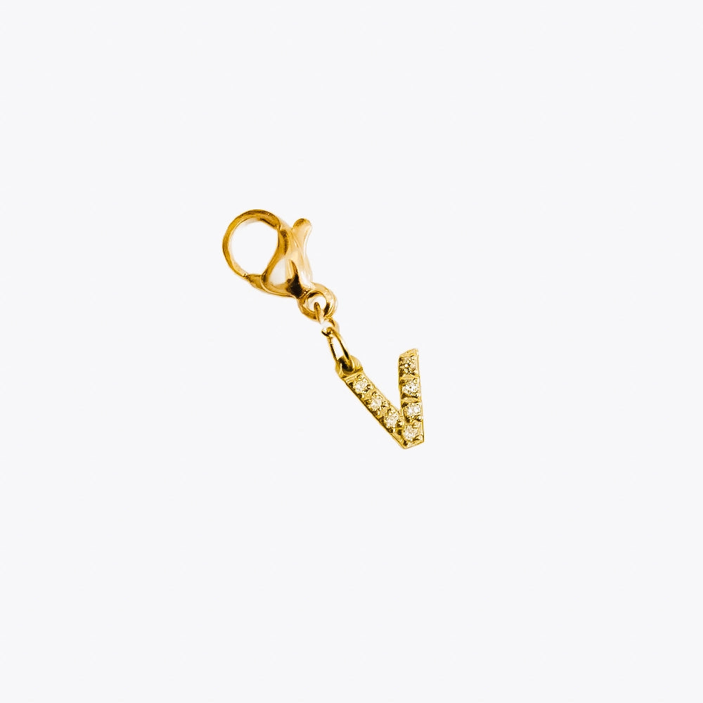 Initial Charm Bar Chanelle Charms-V