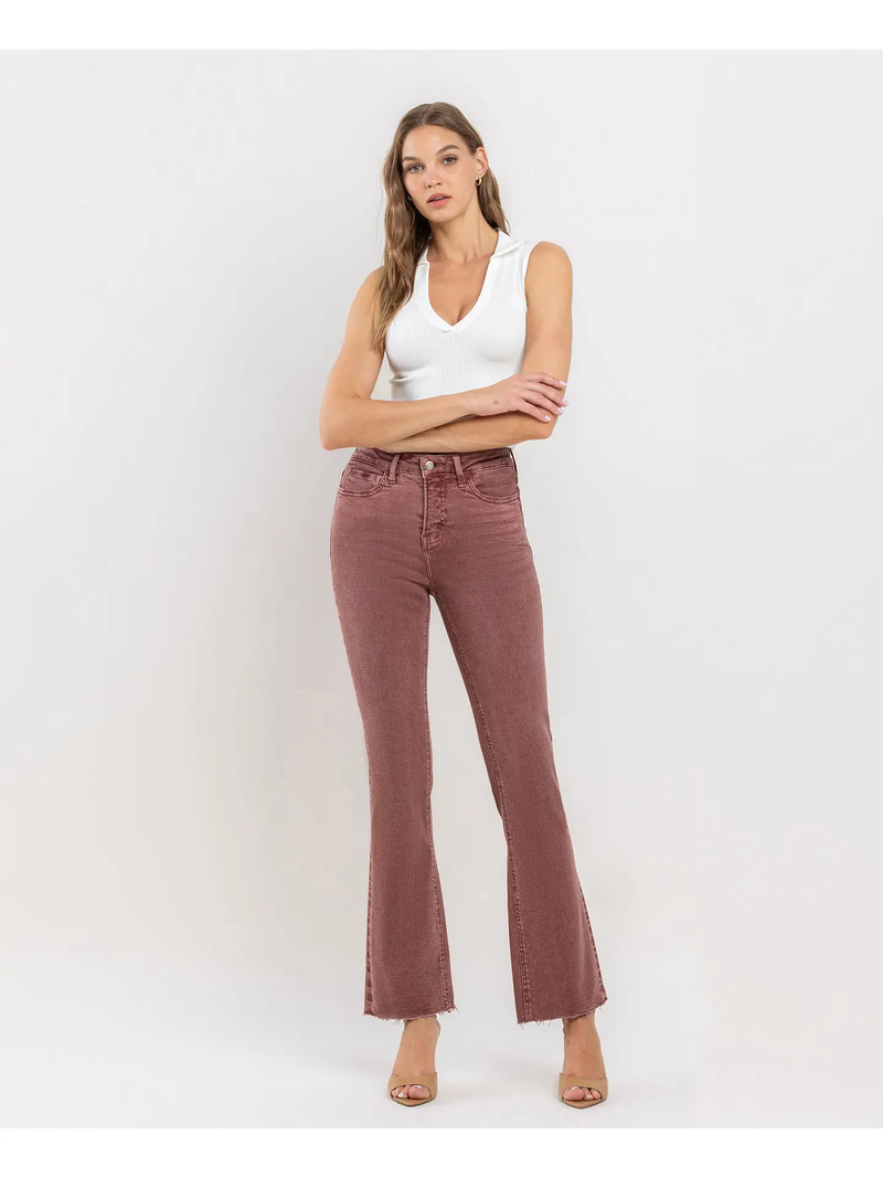 WIne Mid Rise Bootcut