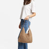 Maggie Straw Shoulder Bag Brown