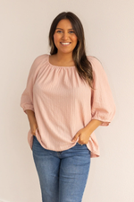 Pink On Or Off Shoulder Top