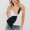 Adventure Awaits Black Sling Bag
