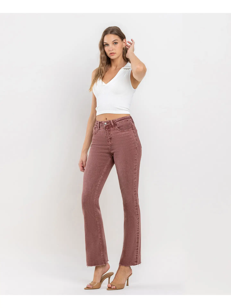 WIne Mid Rise Bootcut