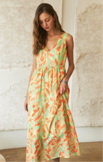 Madelyn Coral Tropic Dress