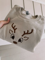 Deer Embroidered Sweatshirt