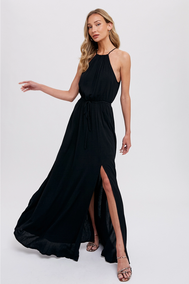 Halter Neck Maxi Dress