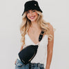 Adventure Awaits Black Sling Bag