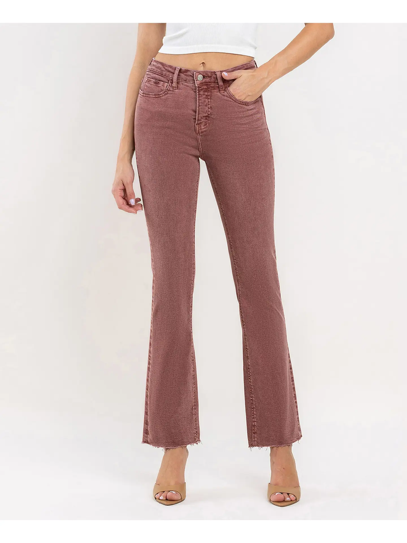 WIne Mid Rise Bootcut