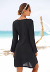 Split Sleeve Black Dress 16/18