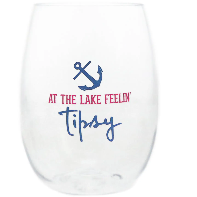 At the Lake 14 oz Tritan Stemless Wine Glass