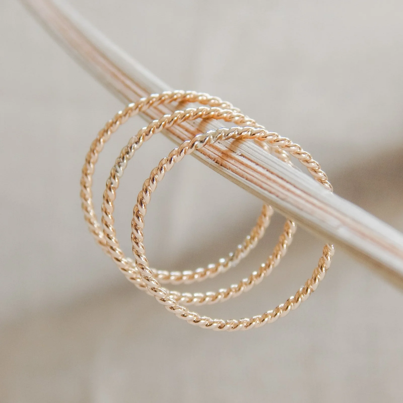 Twist Rope Stacking Ring