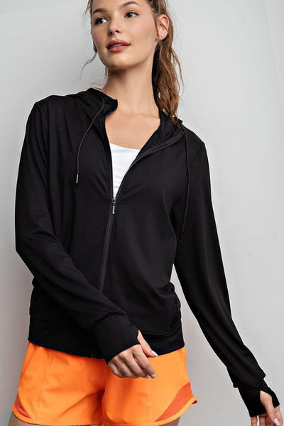 Sahara Black Workout Jacket – Giggle Gals Boutique