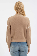 Lauren Cream Mock Neck Sweater