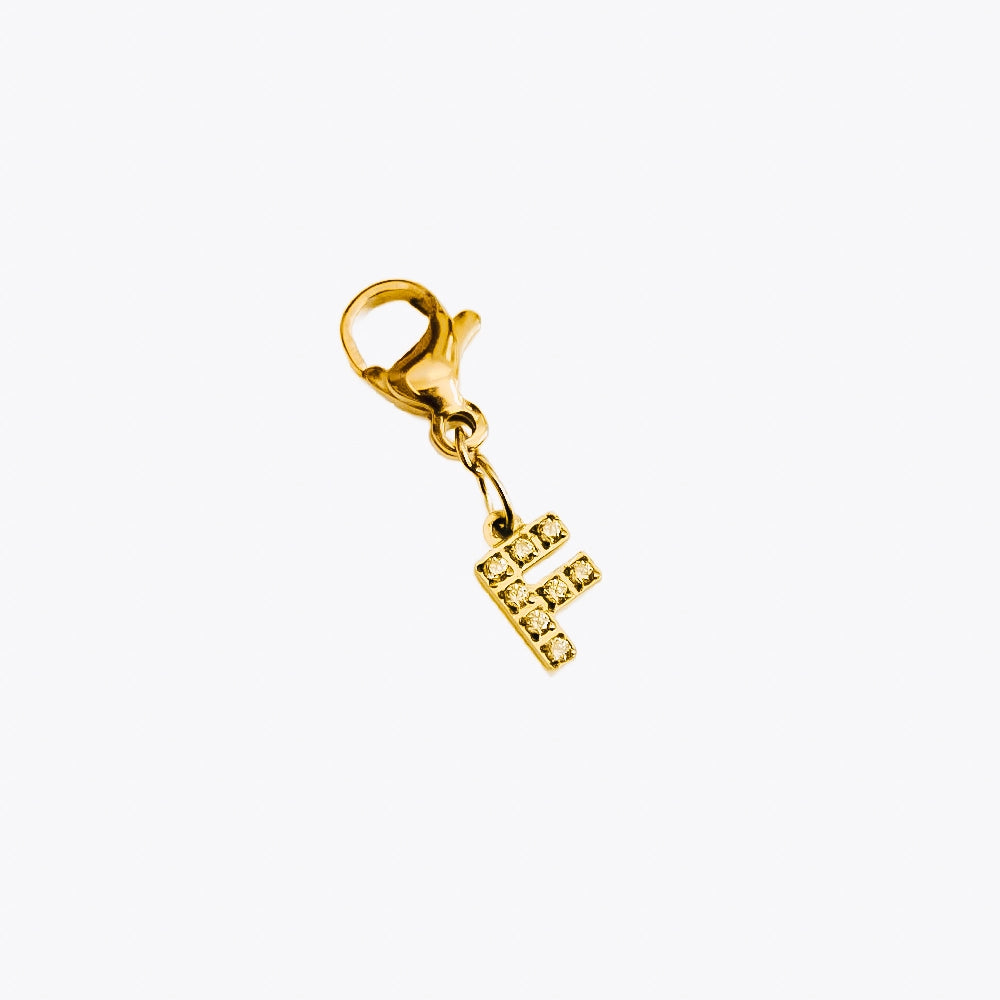 Initial Charm Bar Chanelle Charms-F