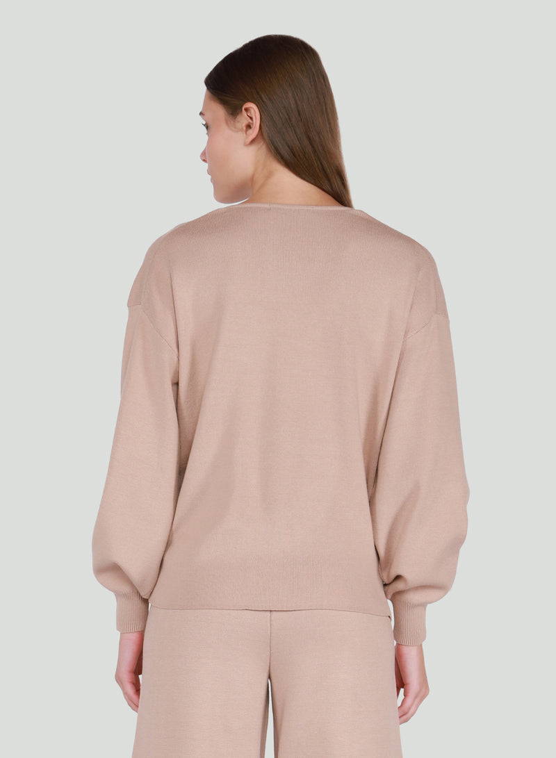 Taupe Relaxed Fit Sweater